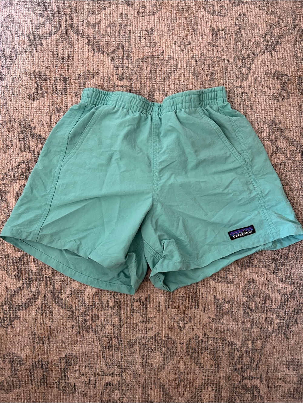 Patagonia Seafoam Green Outdoor Shorts